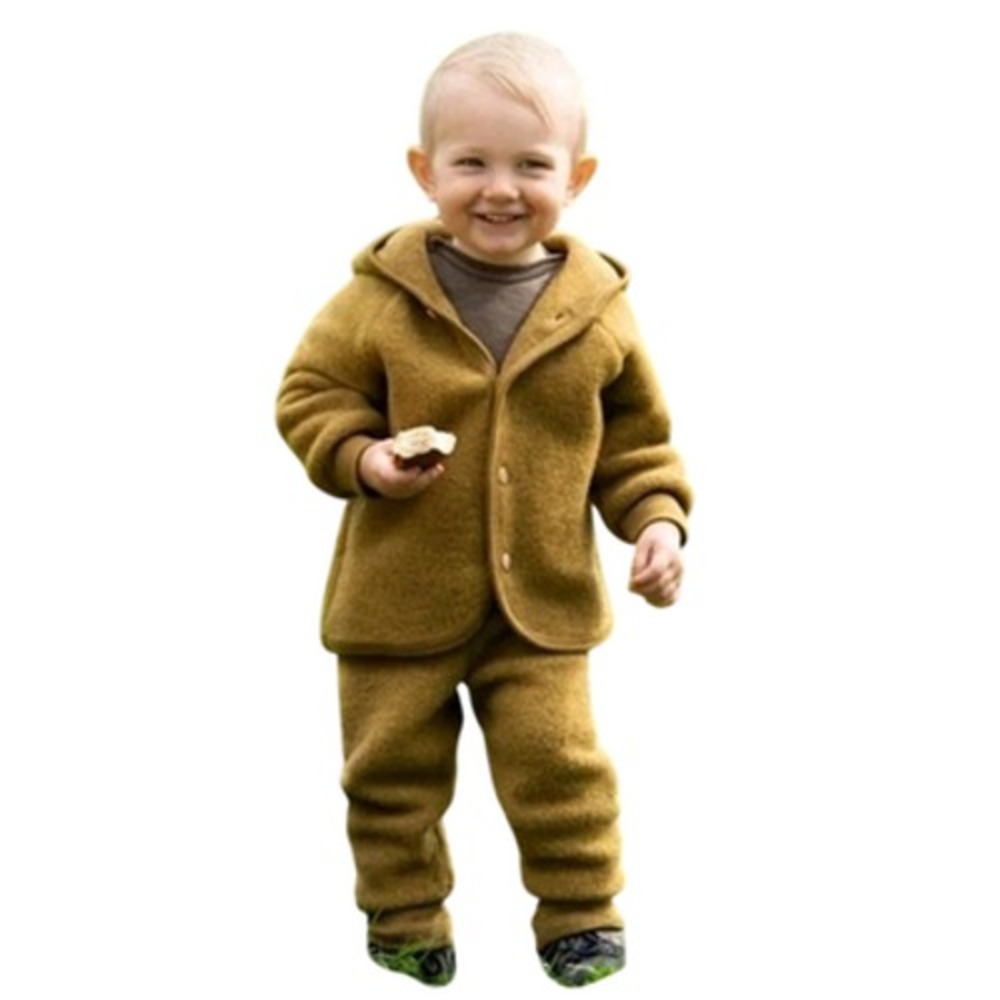 ENGEL Baby Merino Wool Fleece Pants Organic 0-3M 50/56 Unisex Saffron Soft Warm